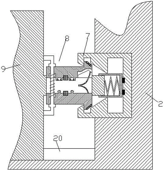 Power component locking device of power cabinet