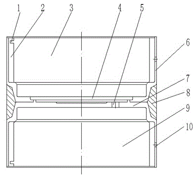 Making technology for transmission double-end internal-teeth ring of electric forklift