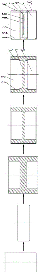 Making technology for transmission double-end internal-teeth ring of electric forklift