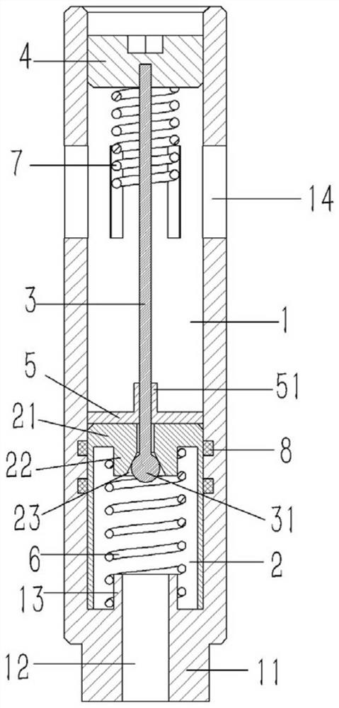 A pressure relief valve applied to an air compressor