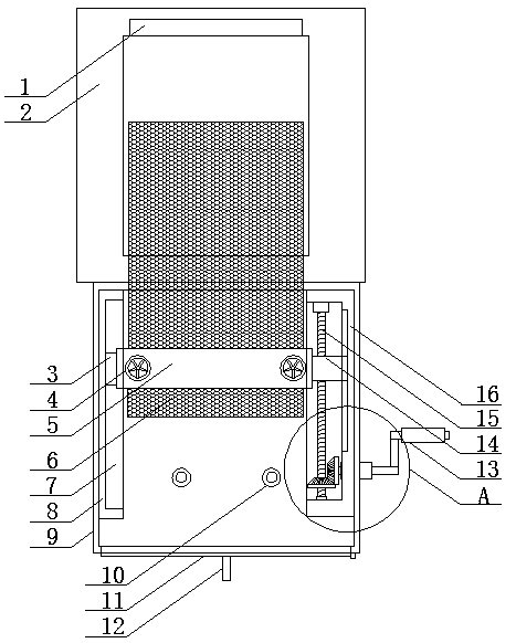 Tail gas treatment device for chemical equipment