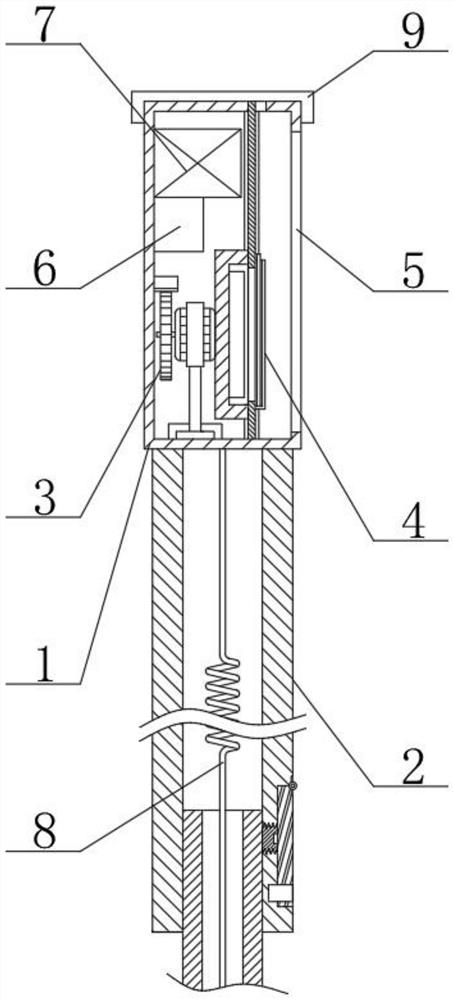 Guideboard identification device convenient to disassemble and maintain