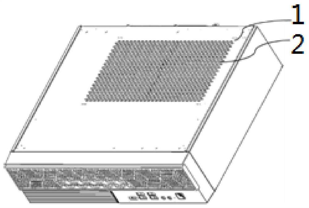 Server and heat dissipation dustproof case thereof