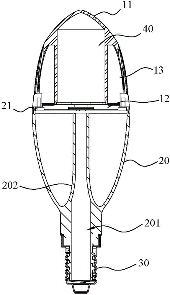 Light emitting diode (LED) lamp structure