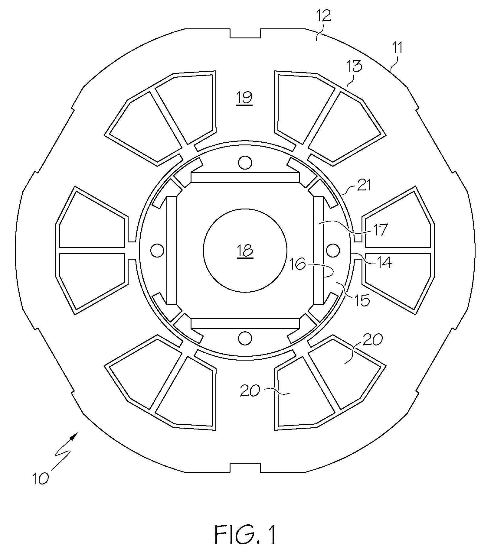 Multi-layer magnet arrangement in a permanent magnet machine for a motorized vehicle