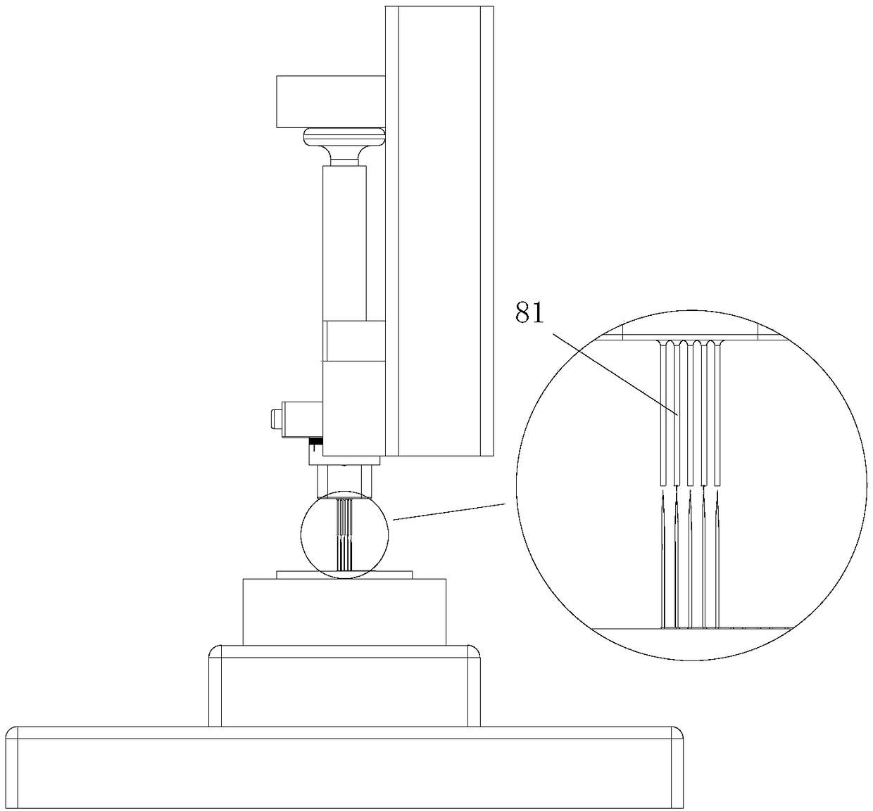 A jet printing spacing regulating and controlling method based on near field electrospinning jet printing multi-needle array experiments