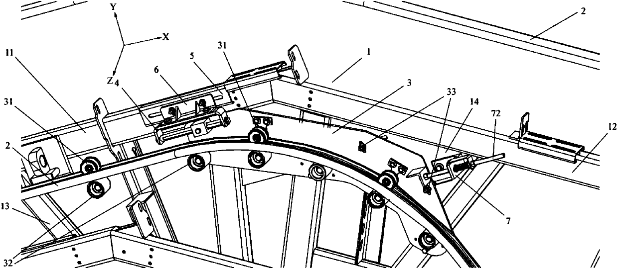 Armrest belt tensioning device used for escalator
