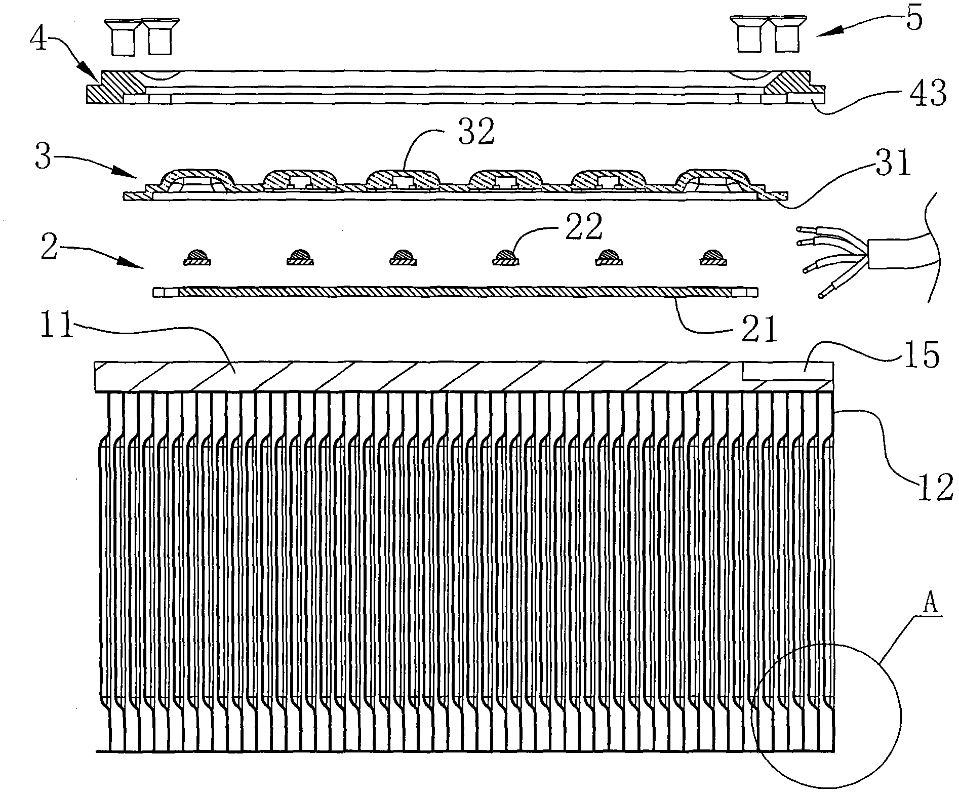 Heat-dissipating method of LED (Light-Emitting Diode) heat-dissipating module and LED heat-dissipating module