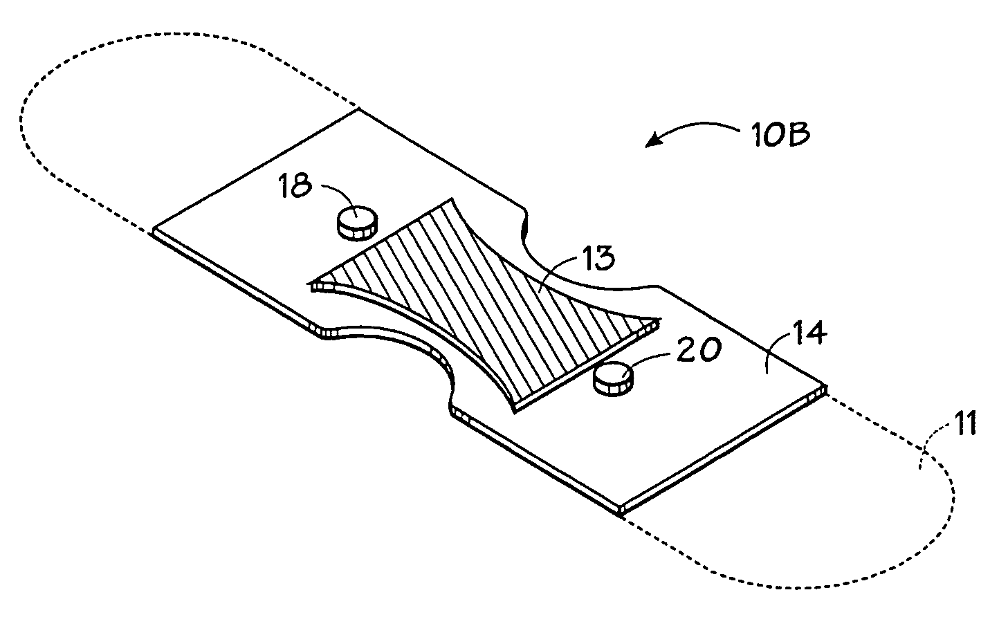 Opaque, electrically nonconductive region on a medical sensor
