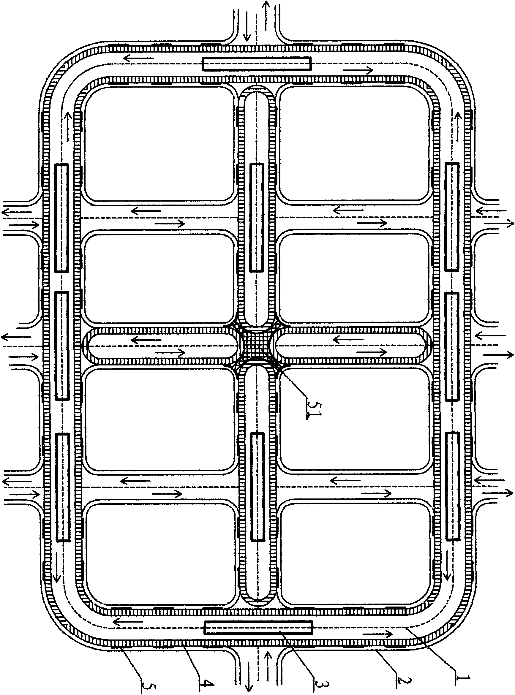 Viaduct conveying type highway