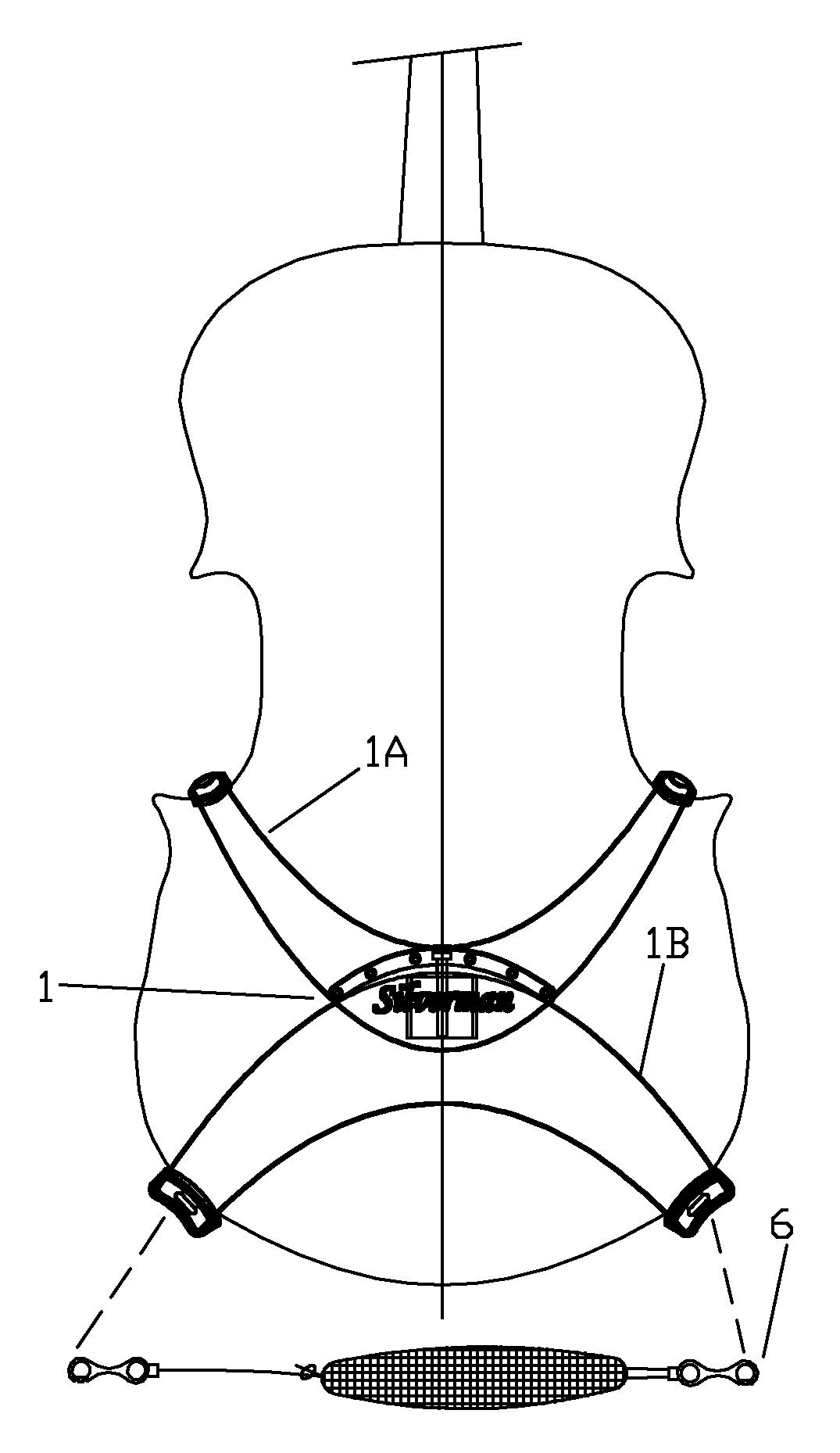 Harness for a violin or viola