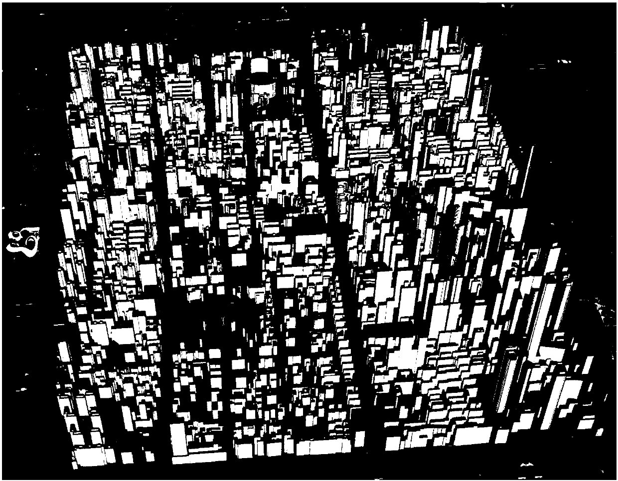 Three-dimensional automatic modeling and visualization method for city building