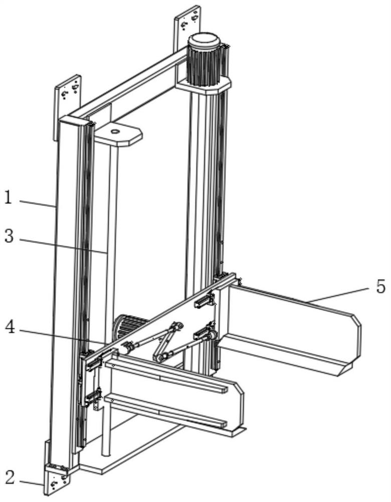 Forklift carrying device with high stability