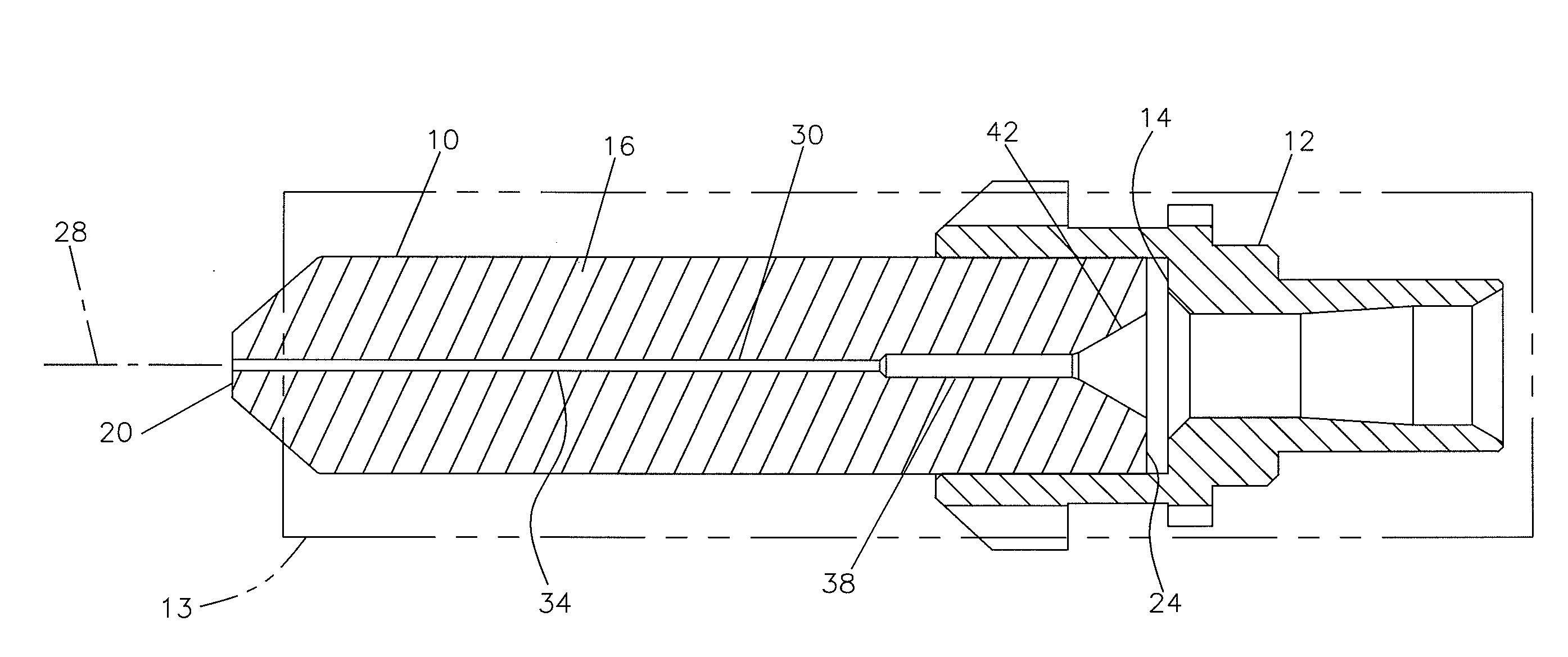 Dual inner diameter ferrule device with smooth internal contours and method