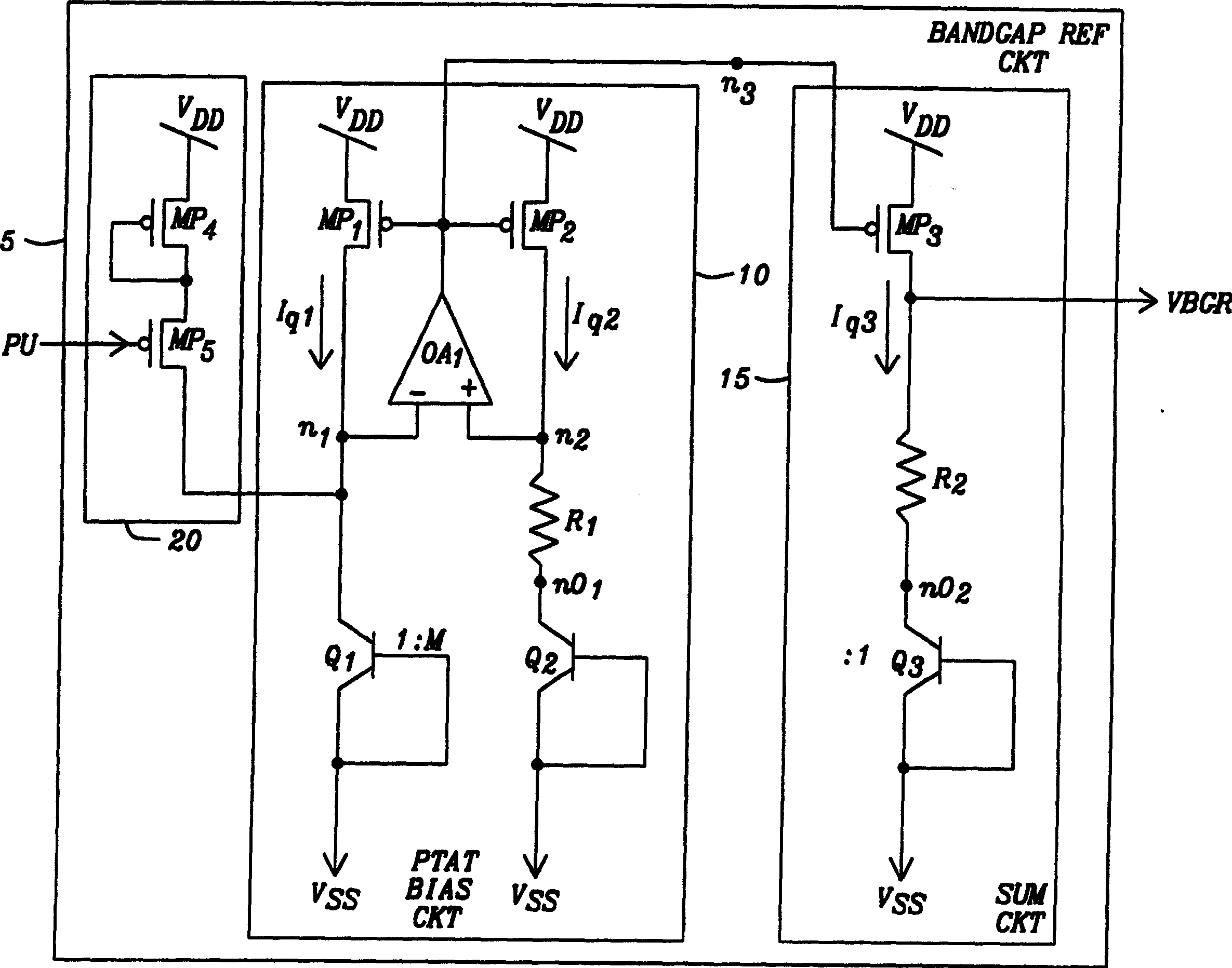 Initial acceleration circuit for dias circuit proportional to absolute temp