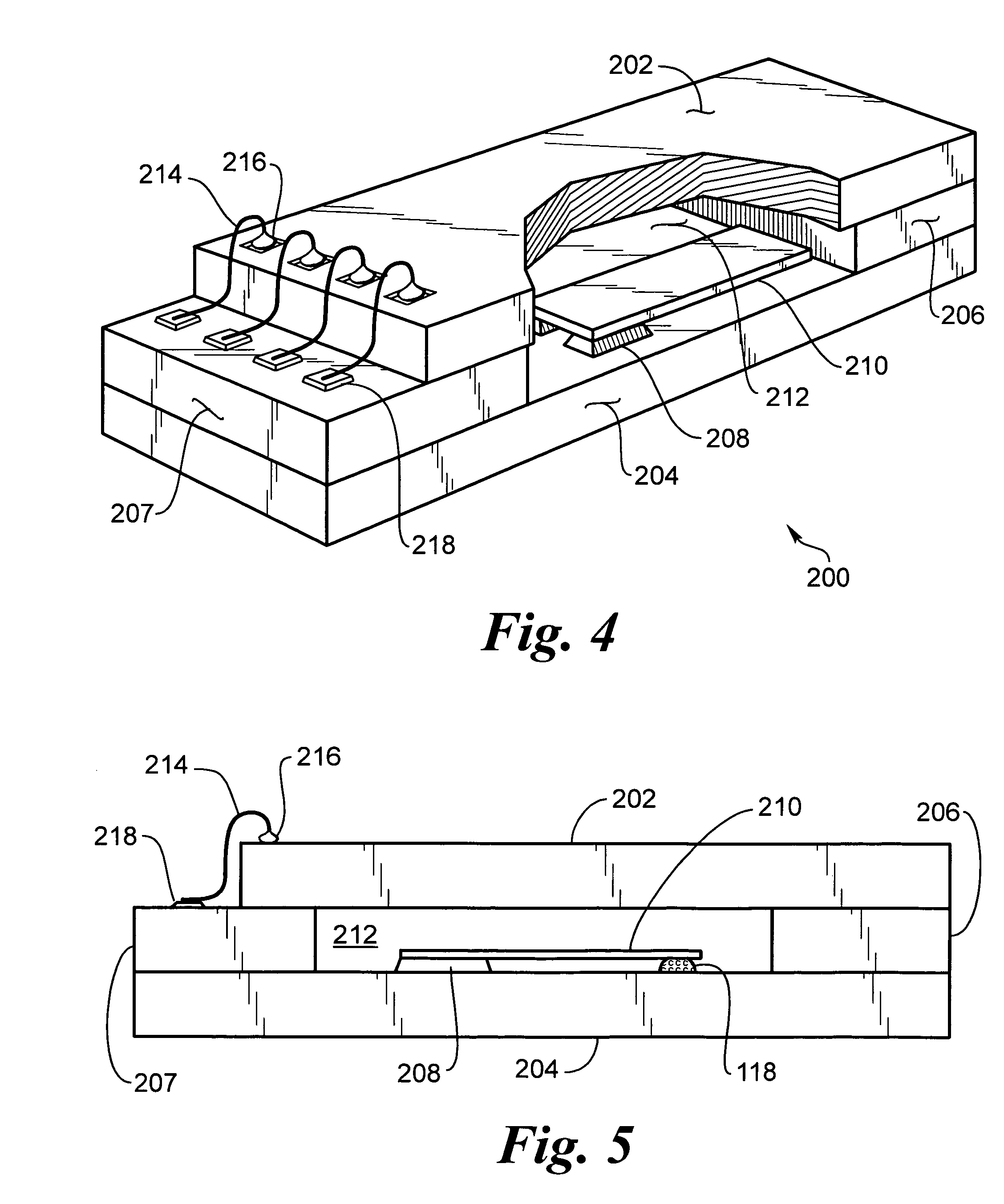 Piezoelectric device mounted on integrated circuit chip