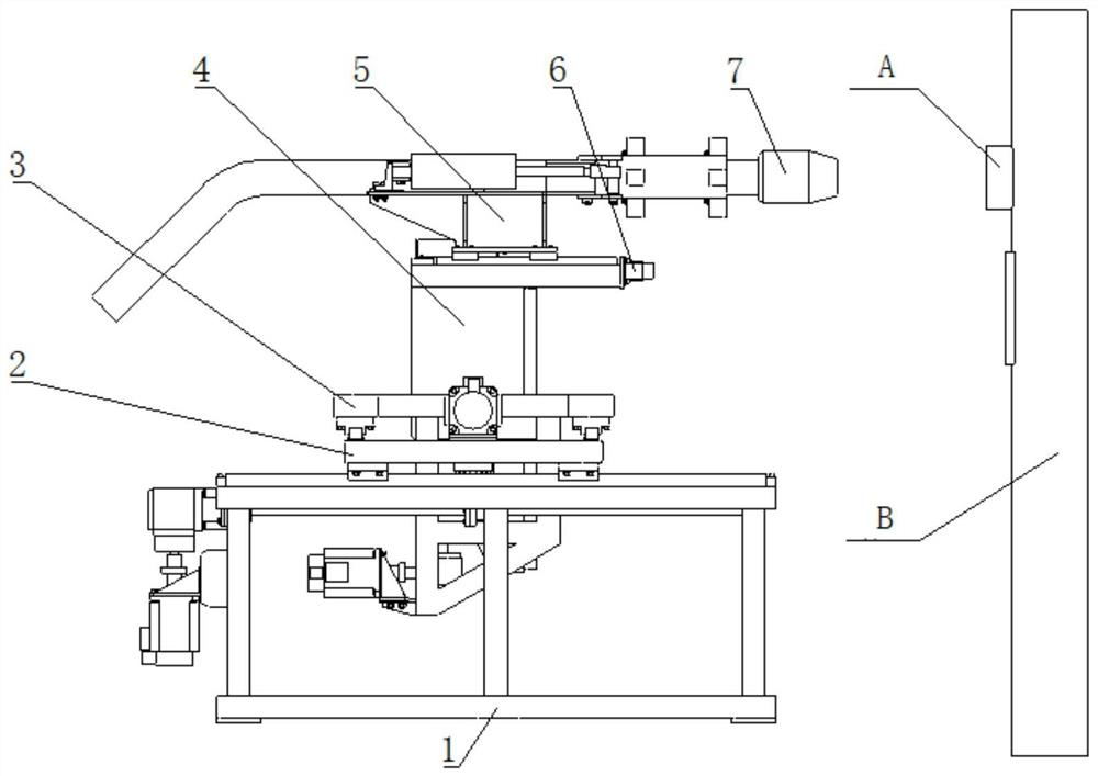 A Cartesian coordinate flexible contactless connector automatic docking device and method