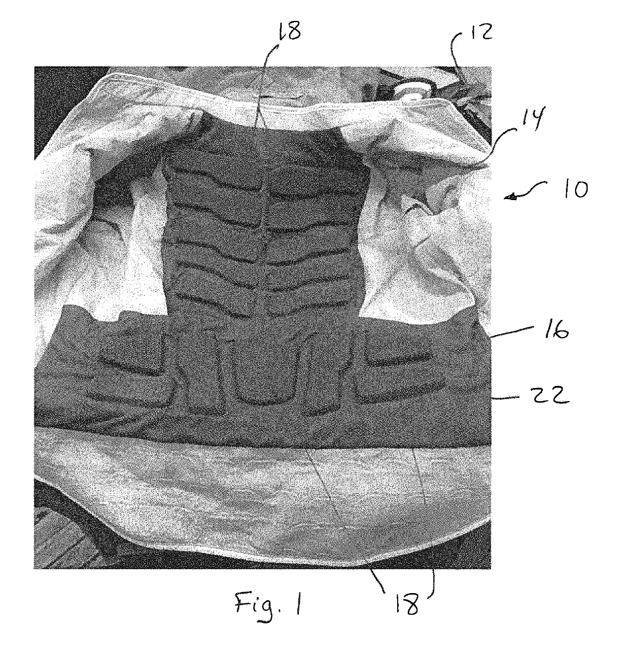 Firefighter protective garment having a thermal barrier with spacers to increase dissipation of metabolic heat