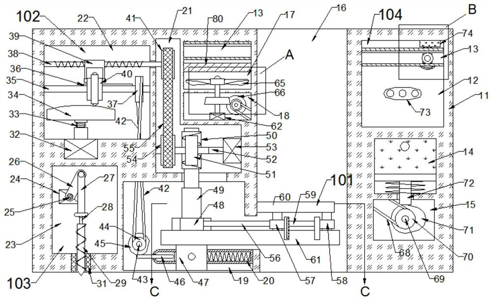 Active catkin collecting and processing device