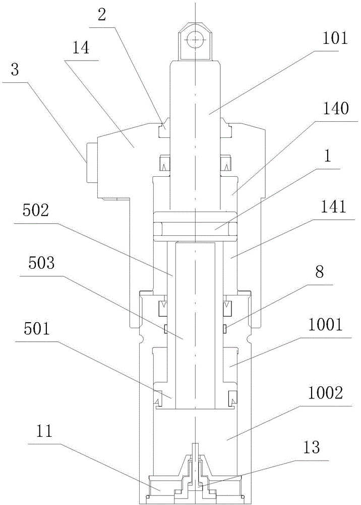 Pressure-maintaining push-pull cylinder and clamping device using the same