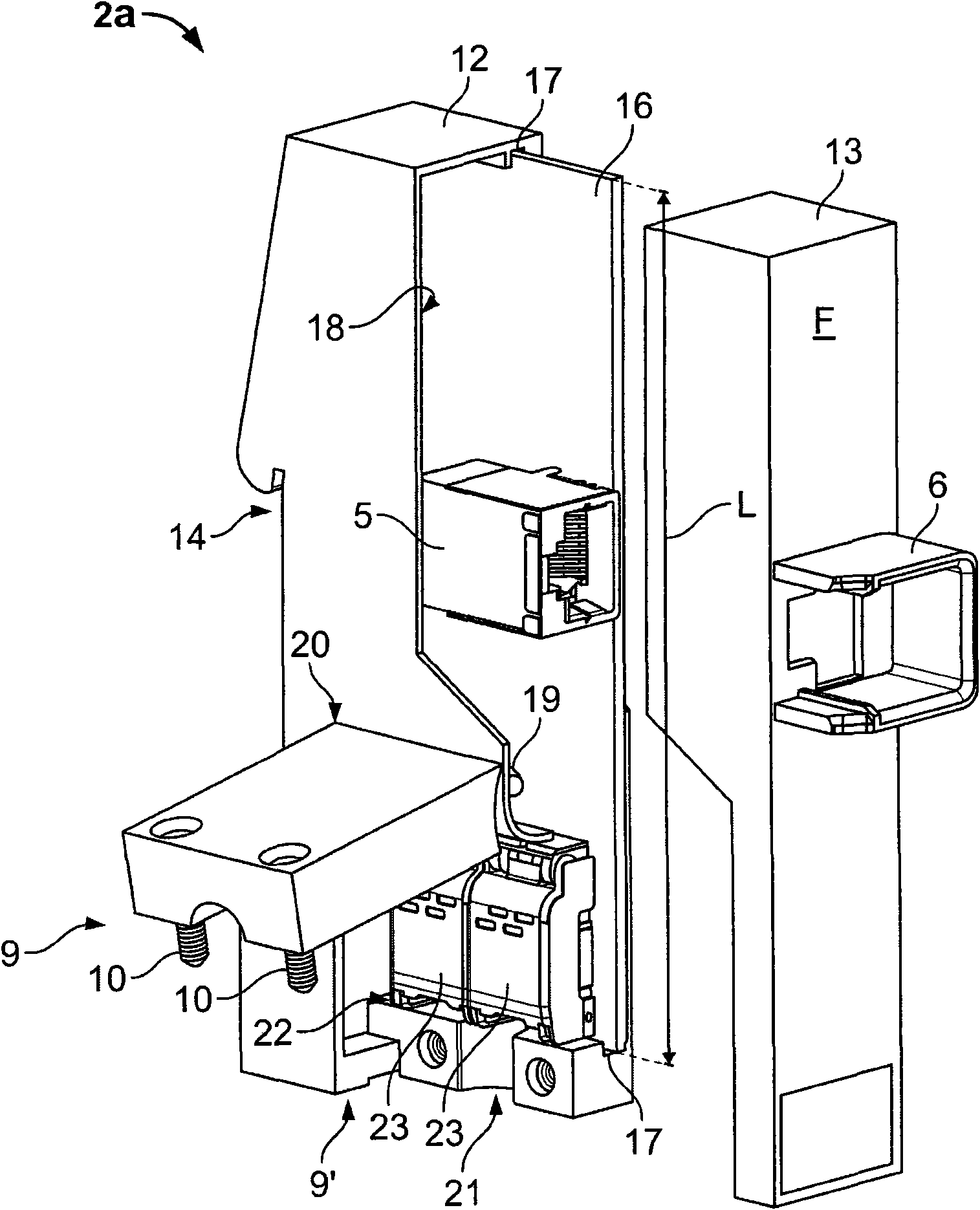 Rail-based modular device system for industrial information network technology