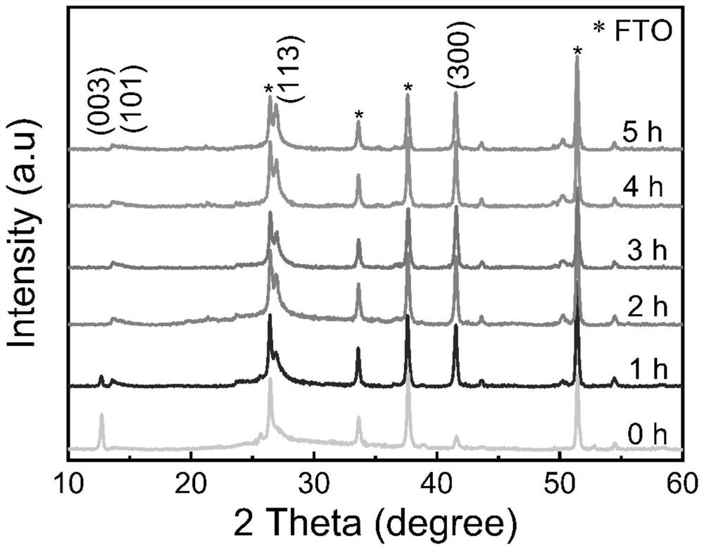 Method for preparing MA3Bi2I9 perovskite solar cell by controlling BiI3 film orientation through solvent evaporation induction