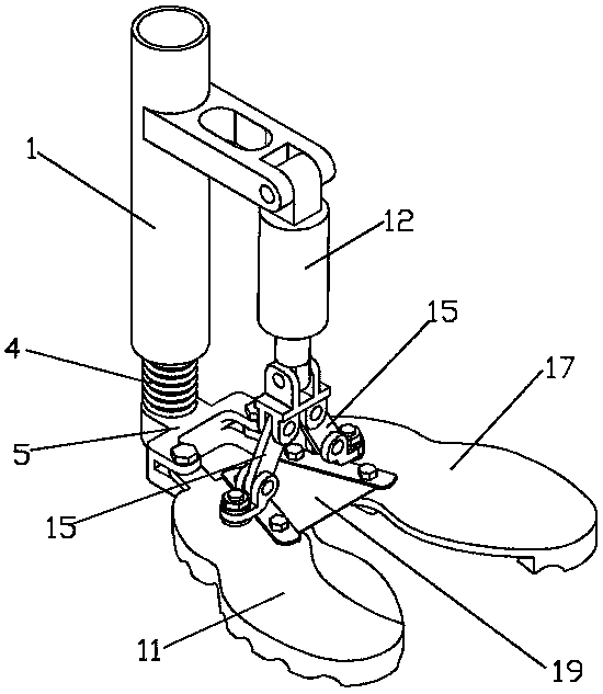 An adaptive sandy bionic mechanical foot
