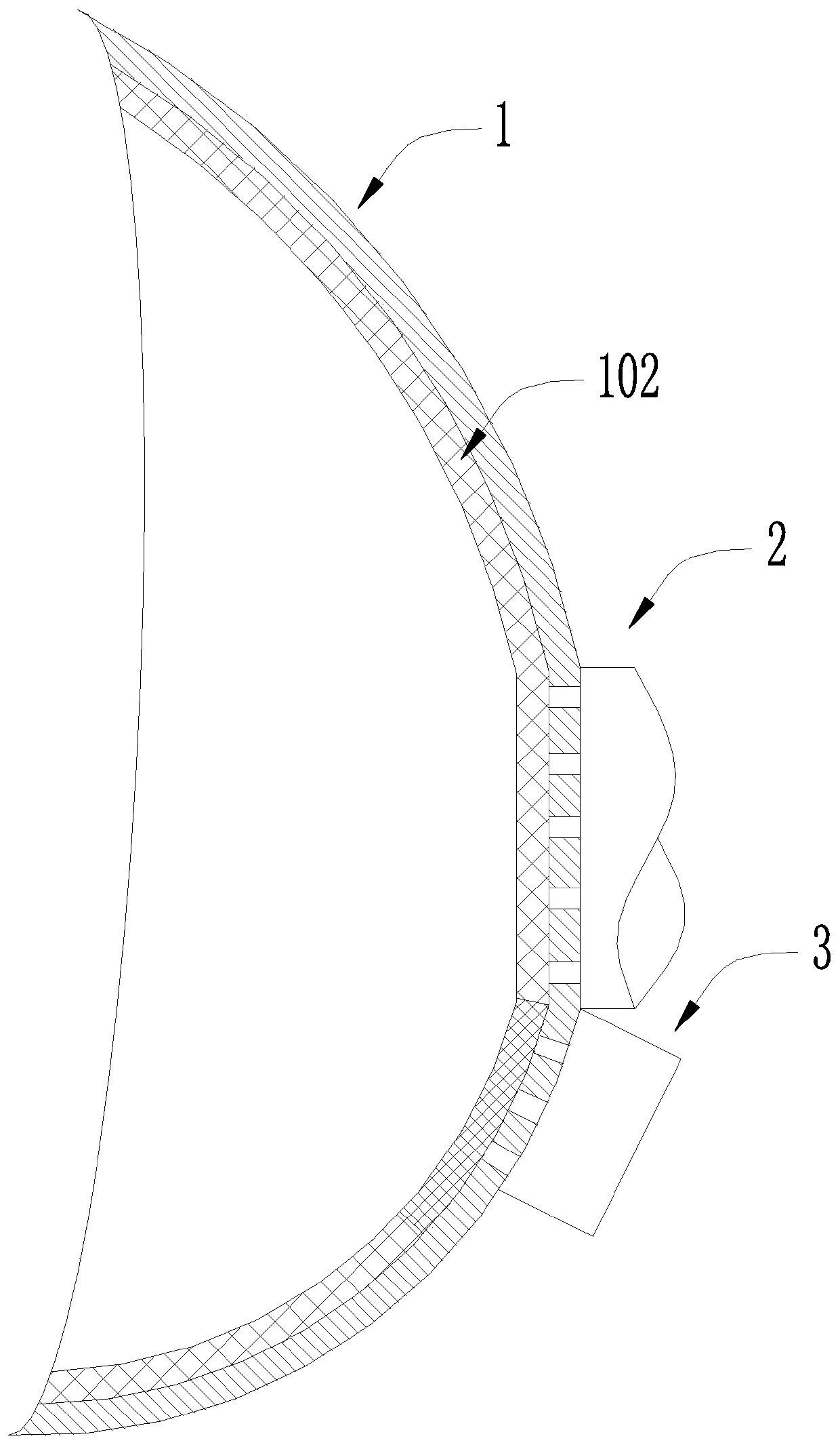 Face shield structure for filter-type respirator and application method of face shield structure