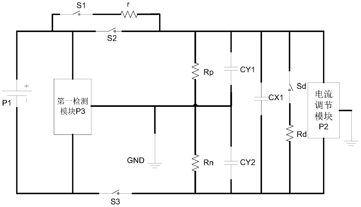 High-voltage detection circuit and detection method thereof