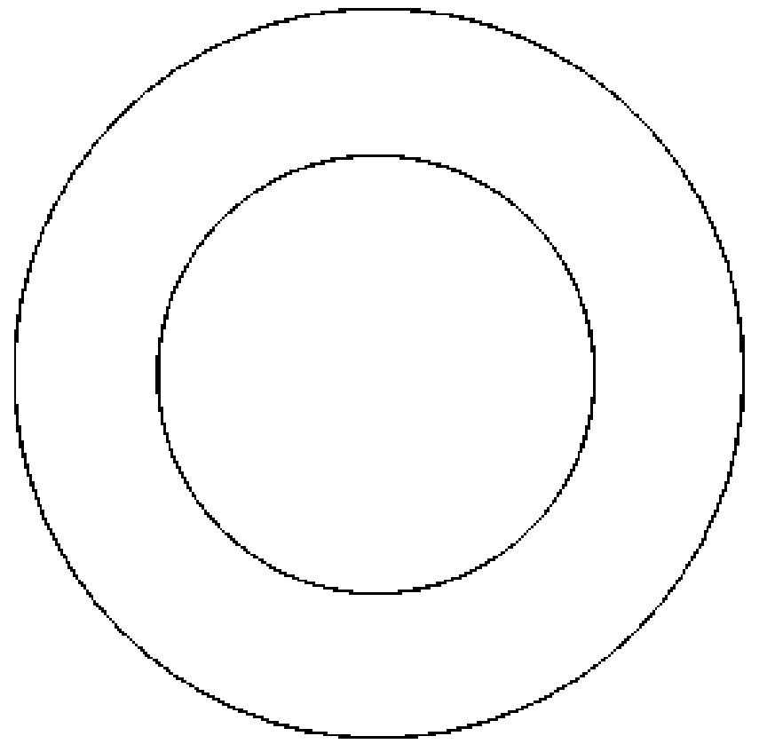 Method for calibrating camera by utilizing concentric circles