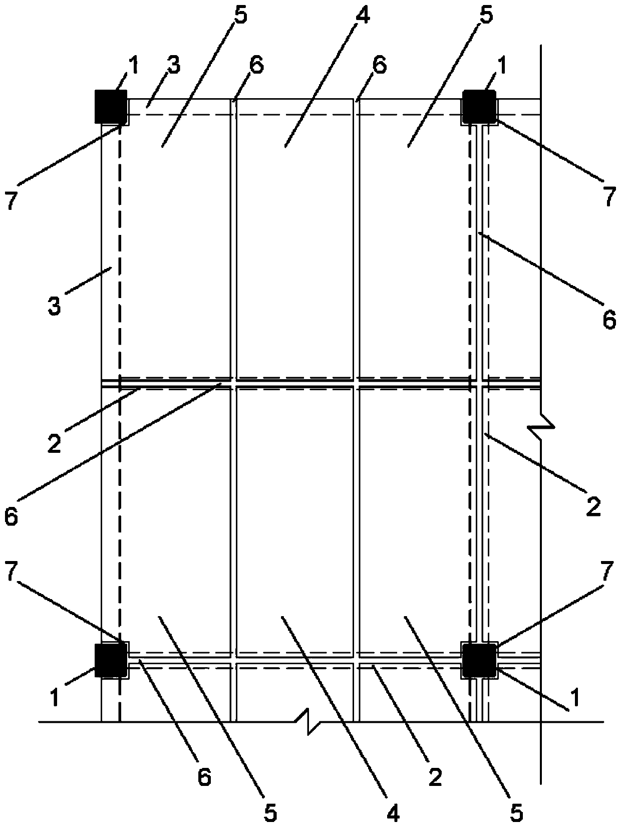 Cantilever platform-FRP sheet connecting structure and method for a precast concrete beam-slab system