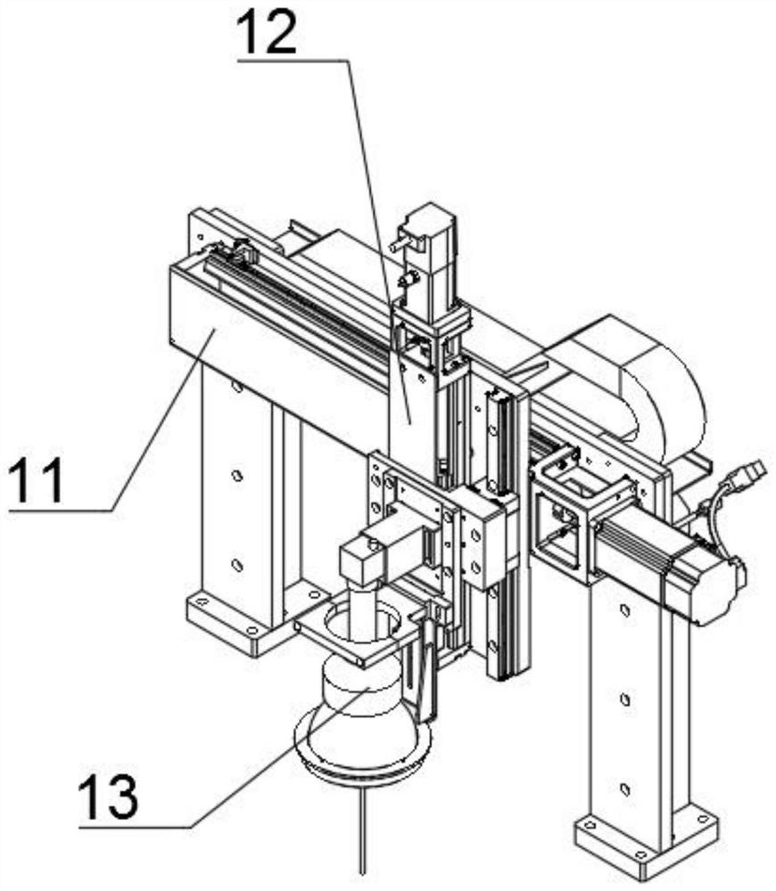 Brocade silk yarn 3D position degree detection device