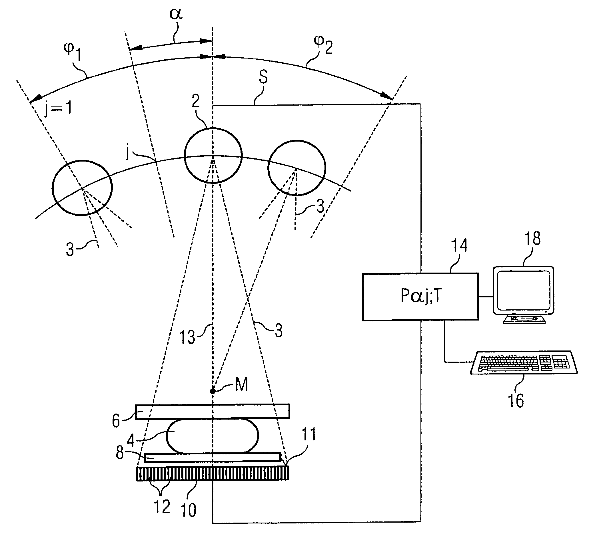 Tomographic image reconstruction method and apparatus using filtered back projection