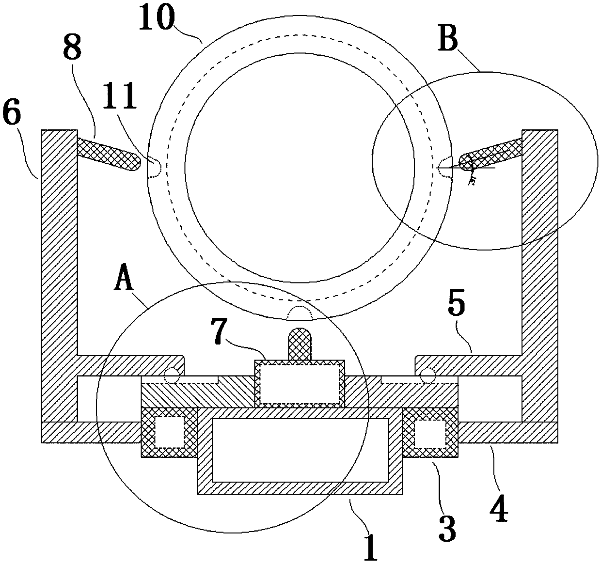 Bearing ring and its fixing seat mechanism device