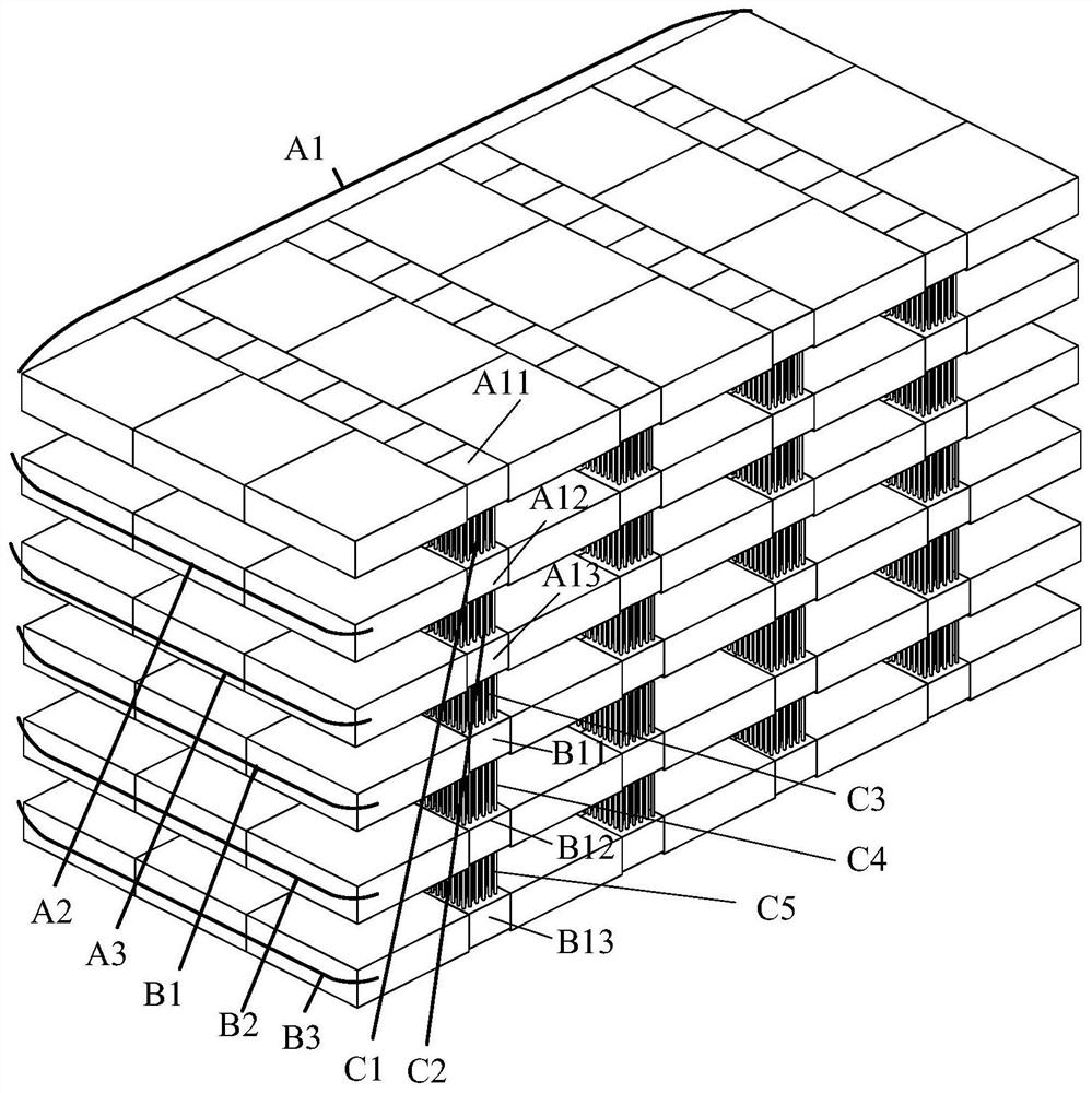 Three-dimensional integrated chip