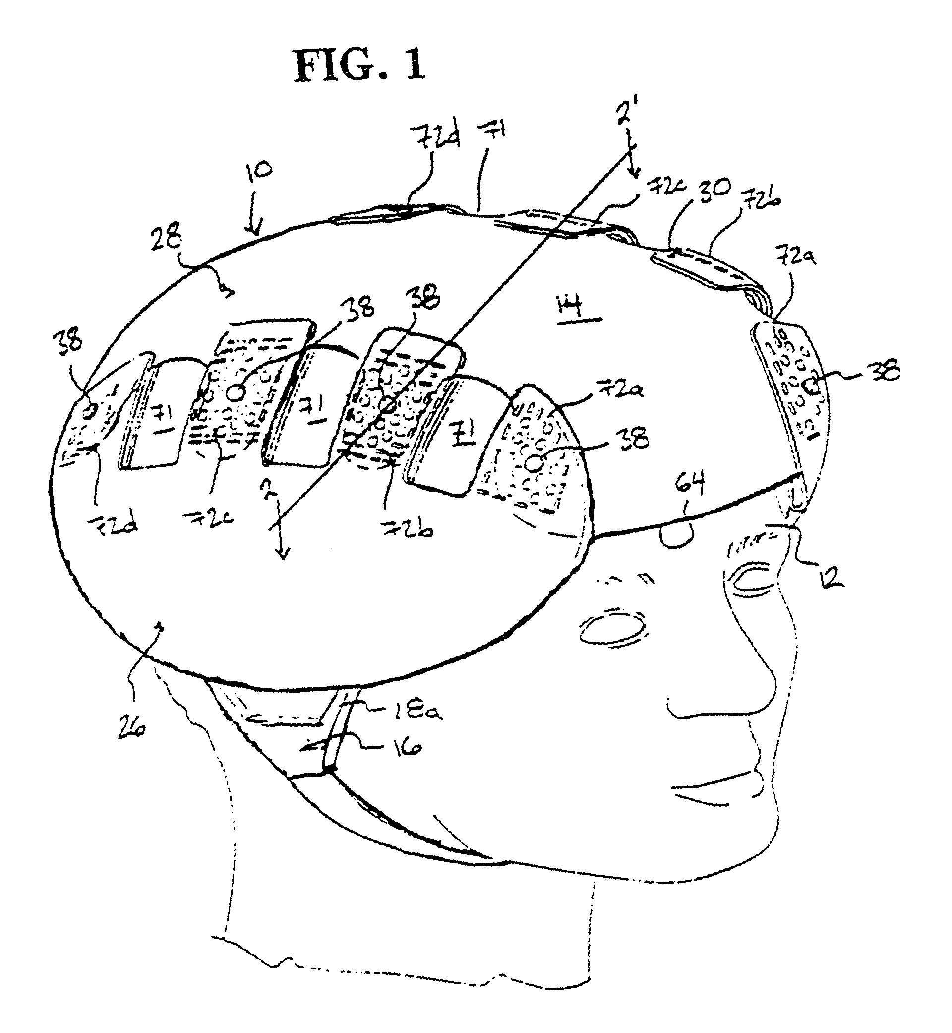 Protective head covering having impact absorbing crumple or shear zone