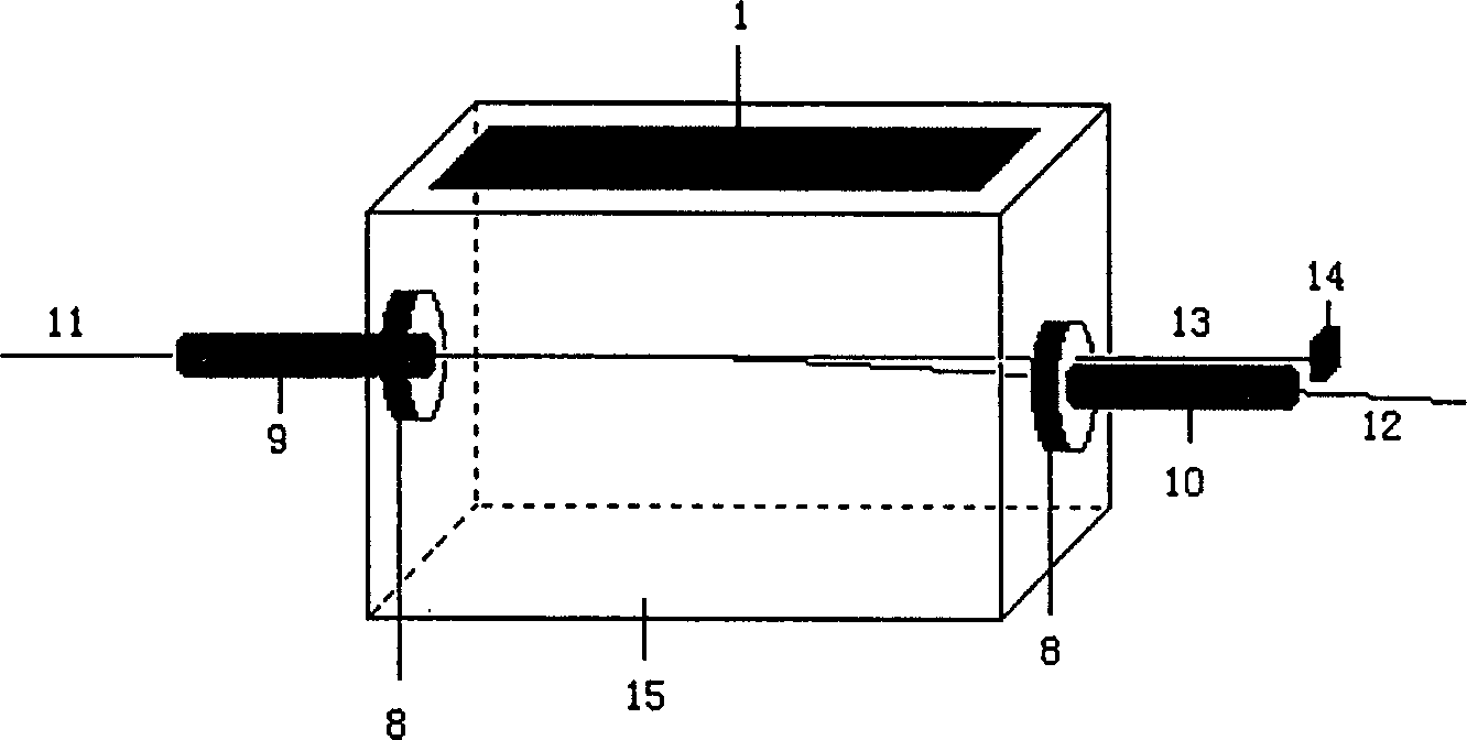 Scoustoelectric light modulator of optical fiber for body wave