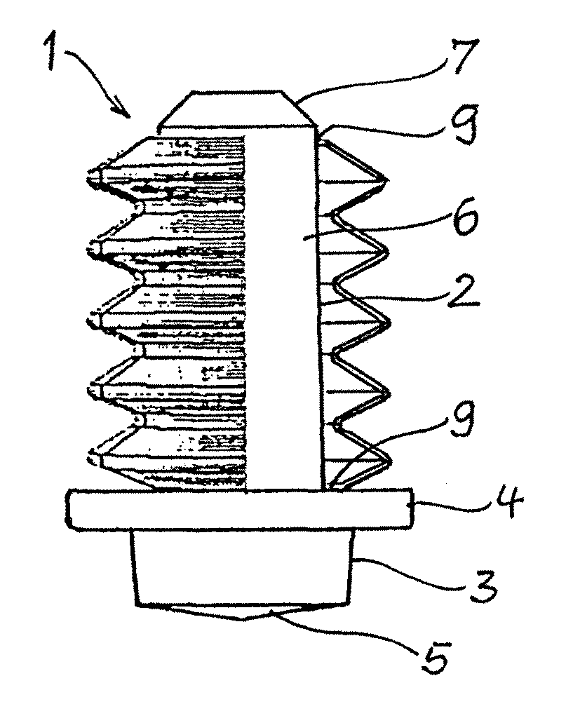 Junction bolt, junction element, and electrically conductive coupling device