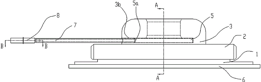 Inflatable drainage tube fixing device