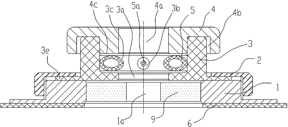 Inflatable drainage tube fixing device