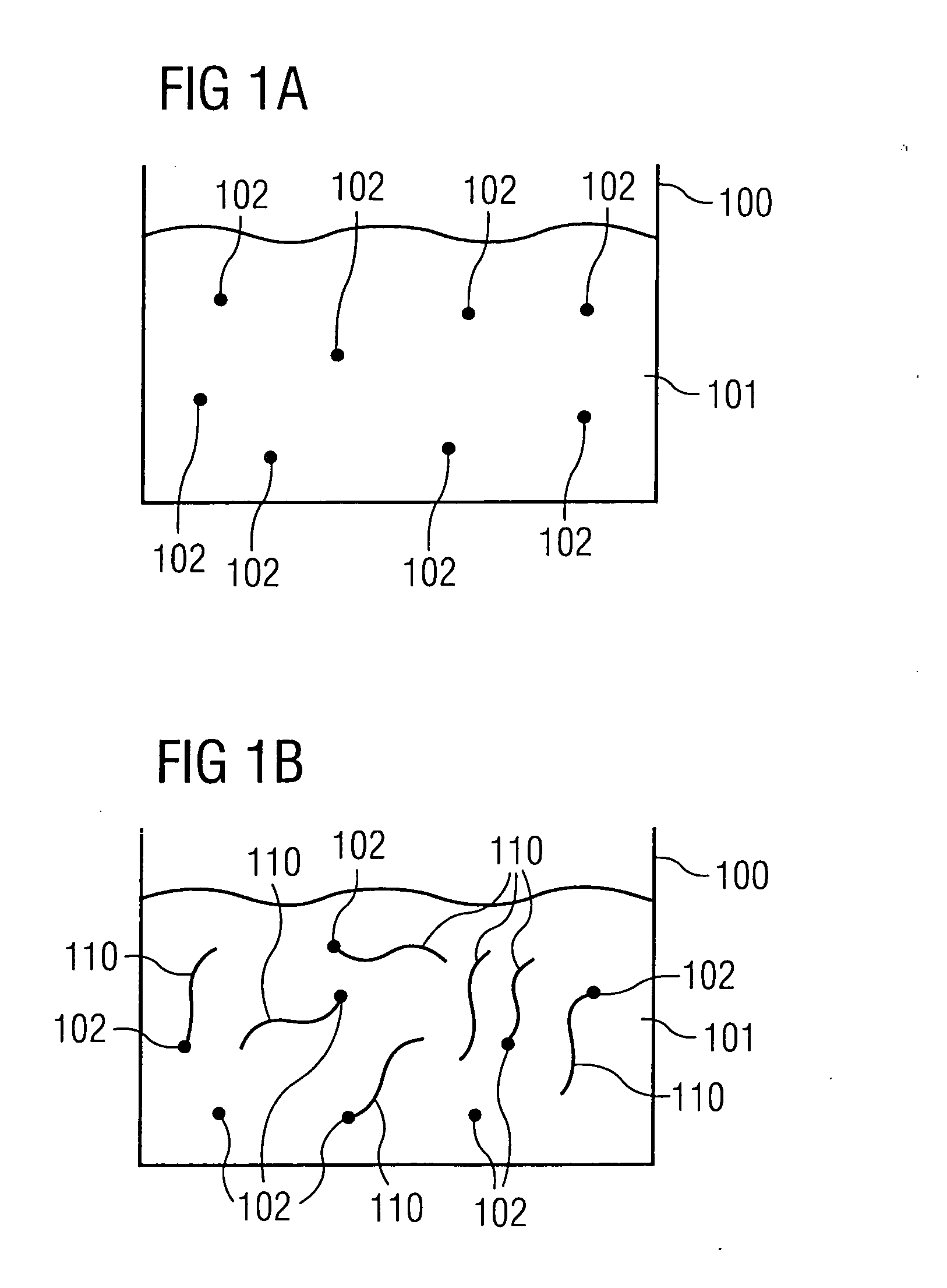 Process for producing a nanoelement arrangement, and nanoelement arrangement