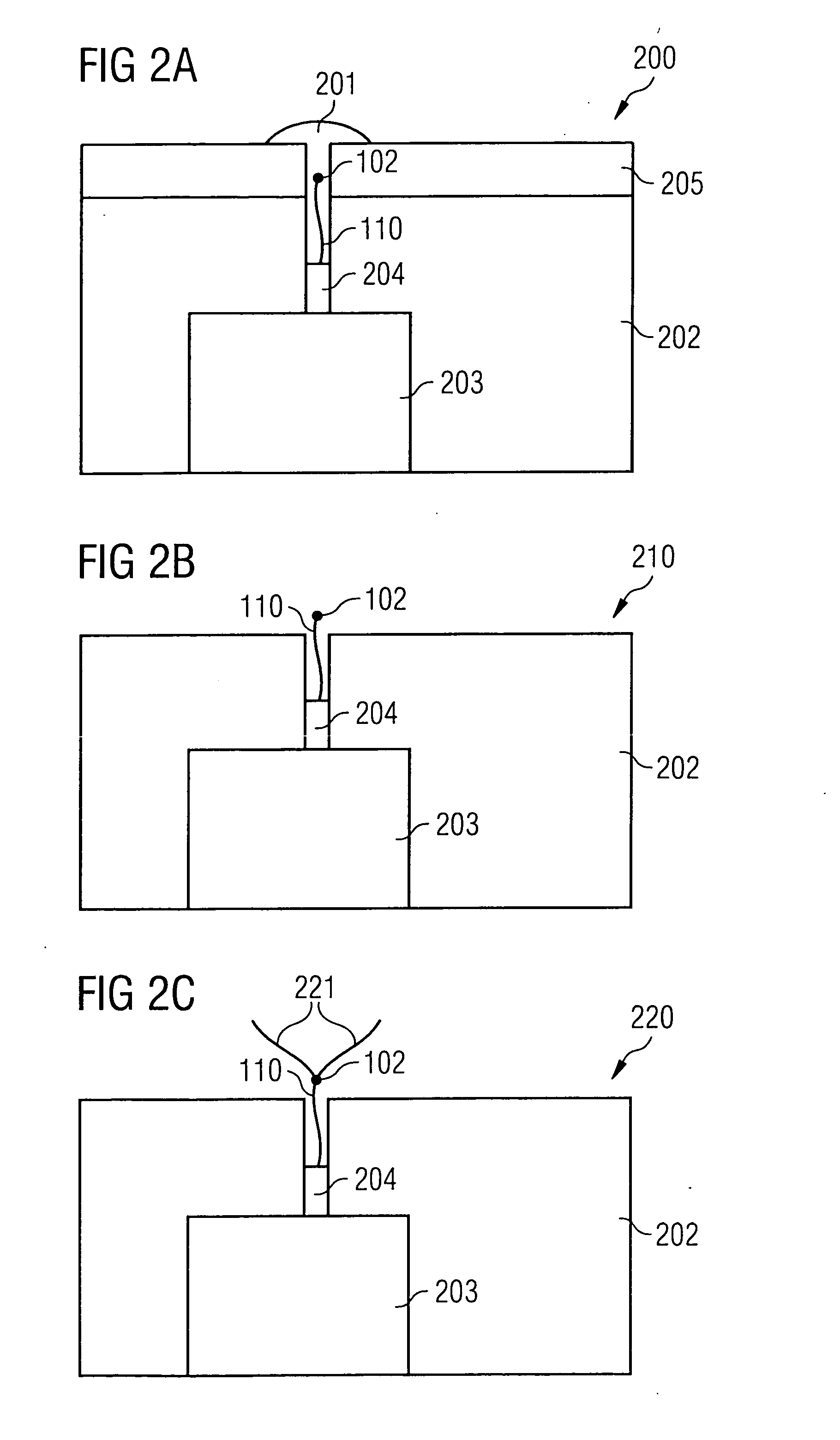 Process for producing a nanoelement arrangement, and nanoelement arrangement