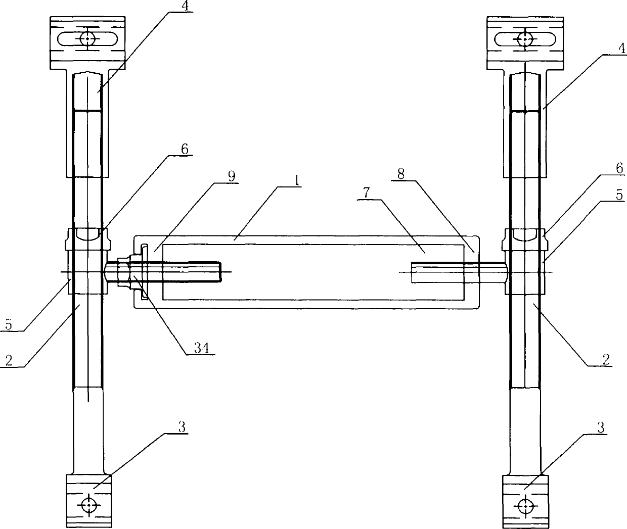 Connecting component of curtain wall system