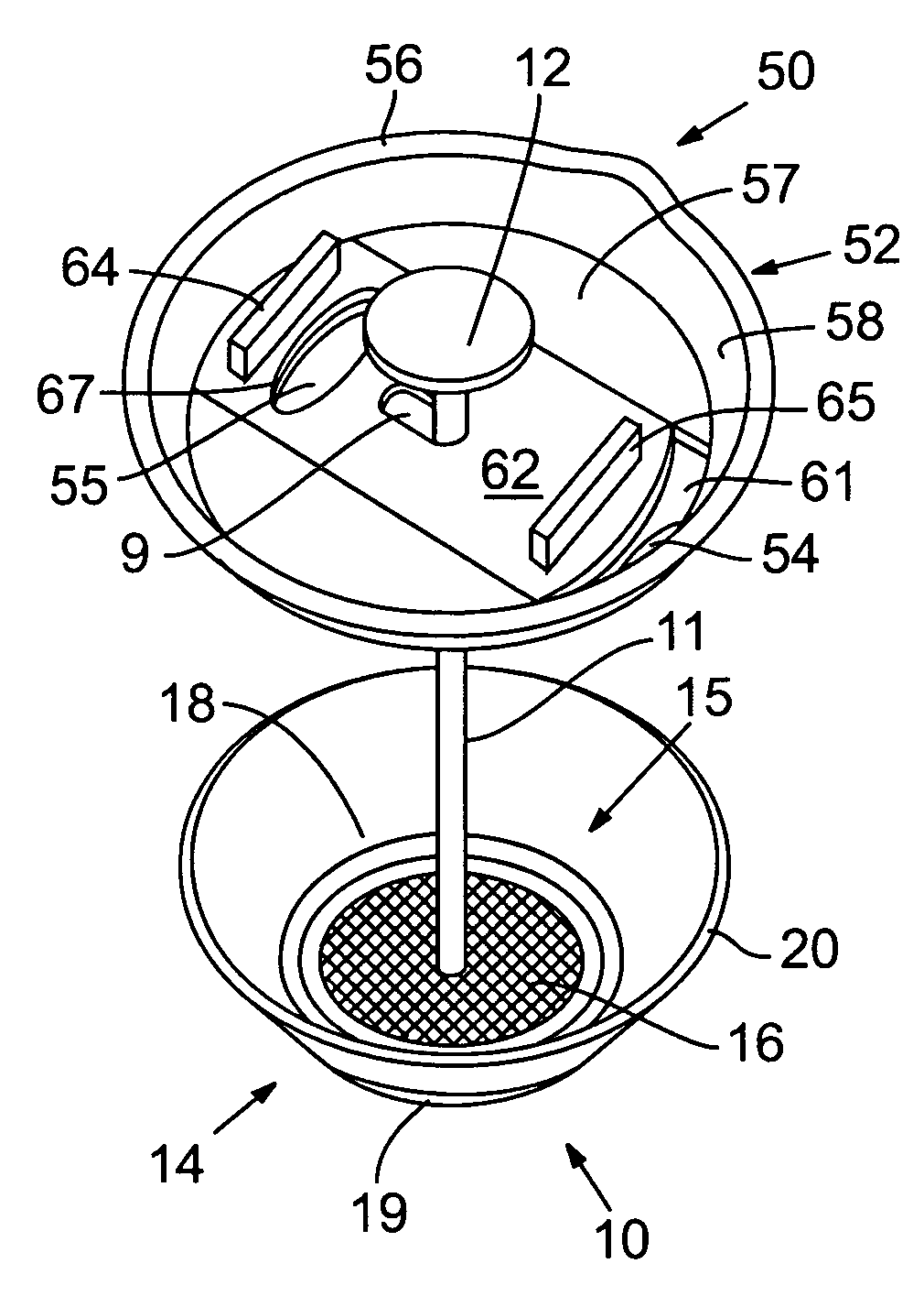 Plunger and lid apparatus for a beverage press and a beverage press having same