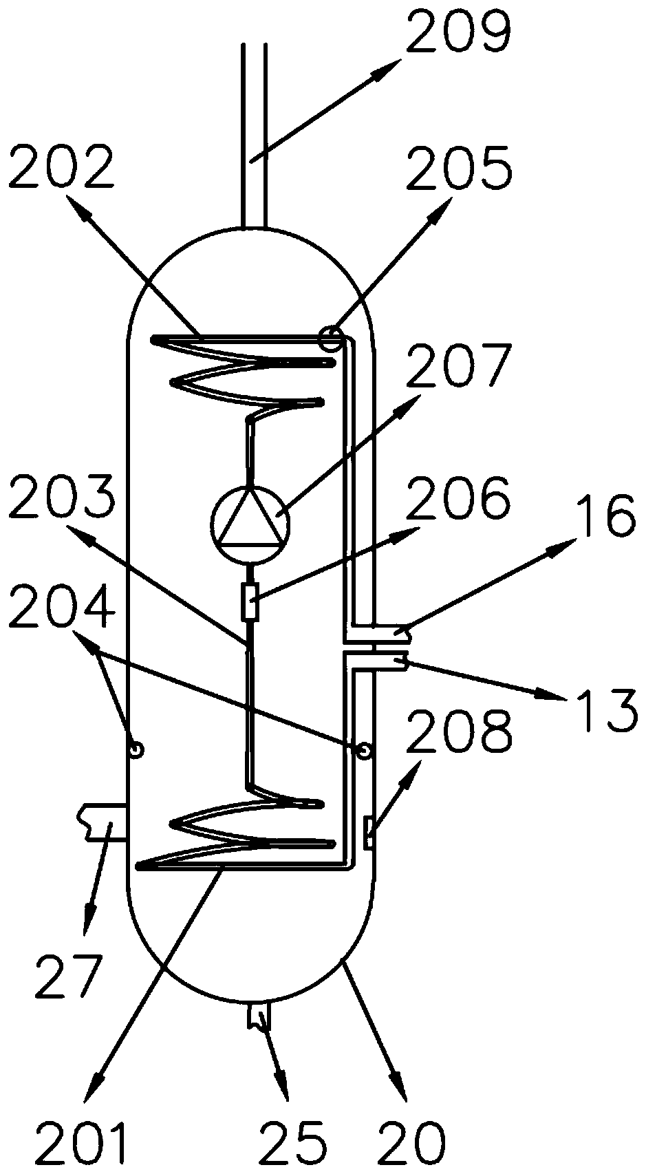 Biological retention system for efficiently degrading nitrate nitrogen