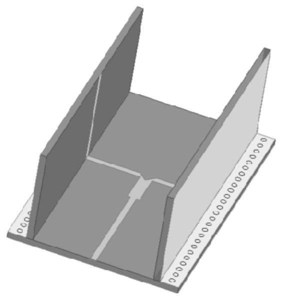 Power divider based on vertical transition structure