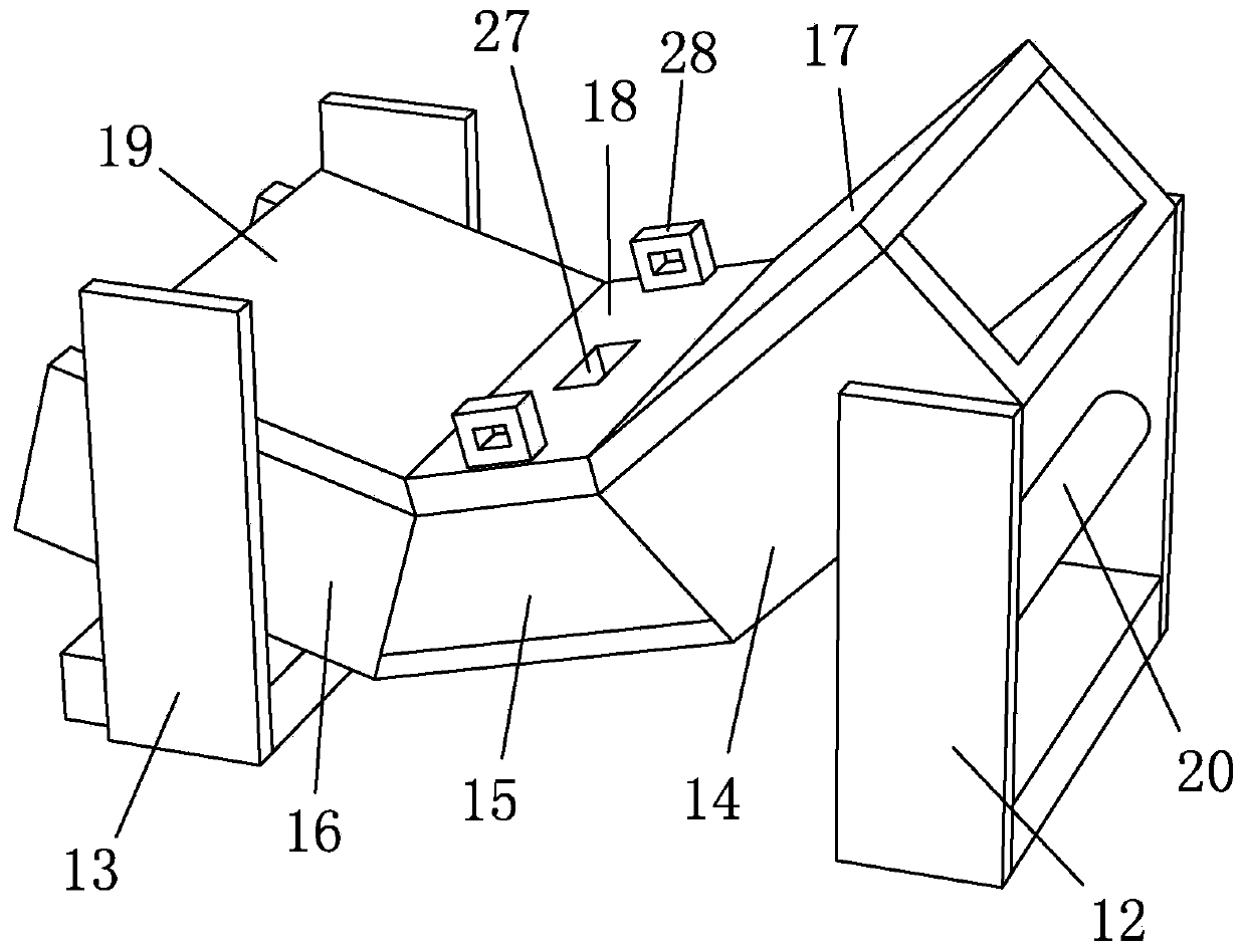 A dense sand and gravel filling device and construction method