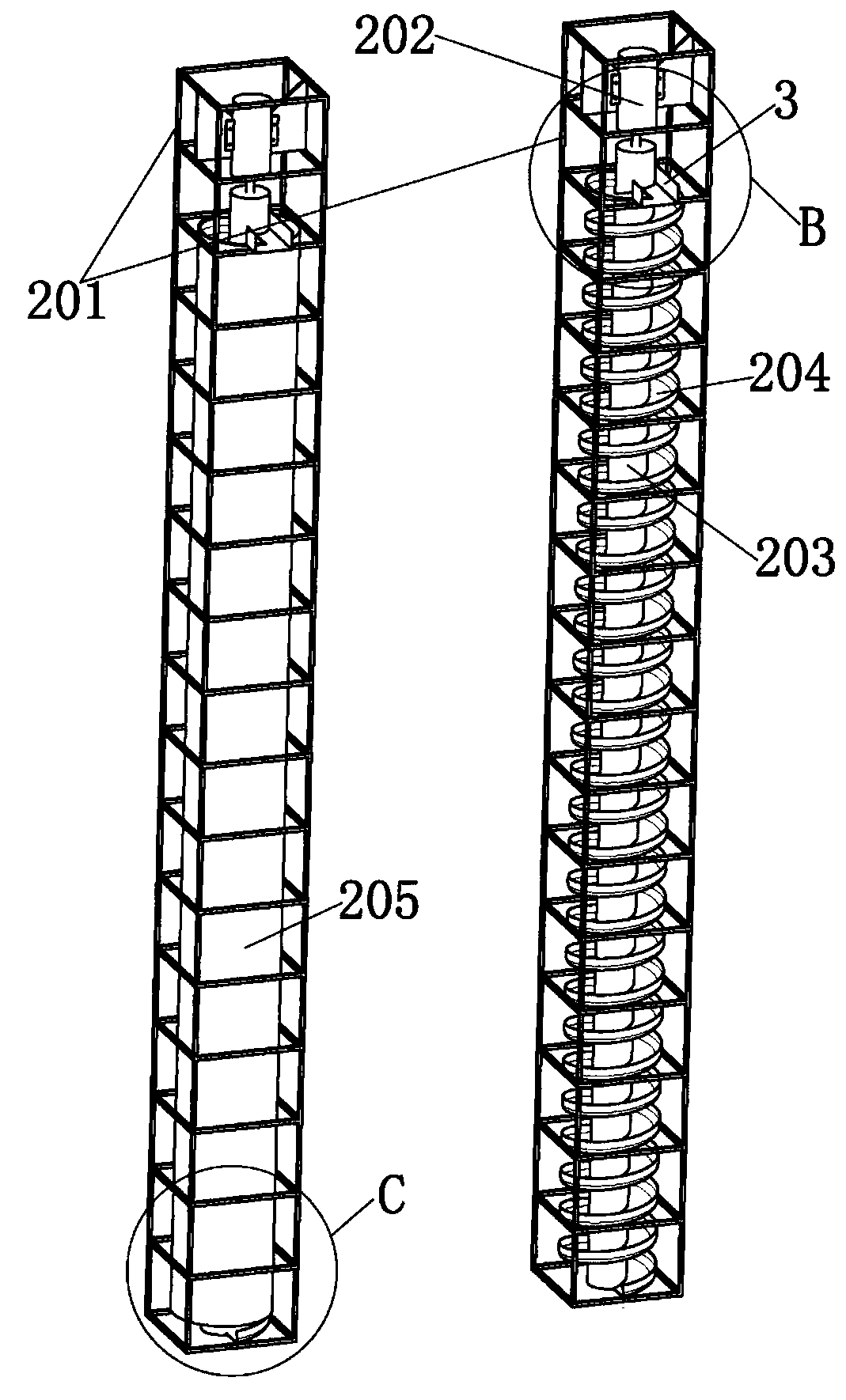 Deep foundation excavation system and technological method thereof