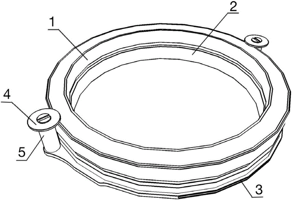 A fastened micro-nail magnetic pressing anastomosis ring
