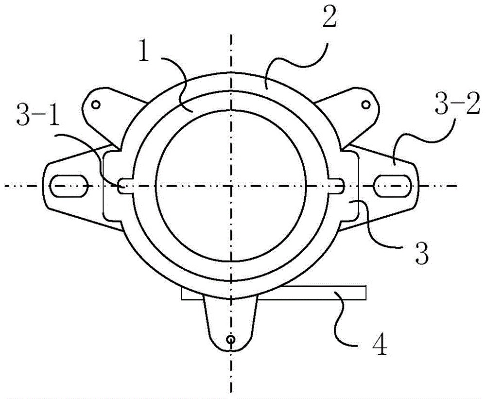 A built-in motor valve for civil gas meters